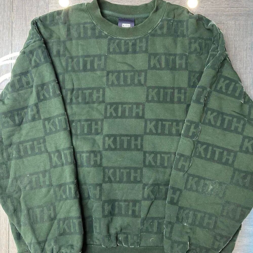 Kith Men's Green Jumper
